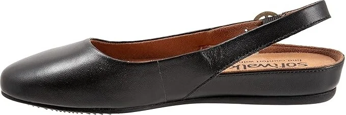 SoftWalk Sandy Women's Shoes Black : 6 WW (EE), Leather - Image 6