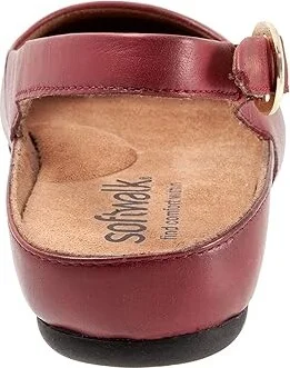 SoftWalk Sandy Women's Shoes Dark Red : 6.5 WW (EE), Leather - Image 4