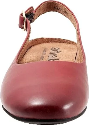 SoftWalk Sandy Women's Shoes Dark Red : 6.5 WW (EE), Leather - Image 5