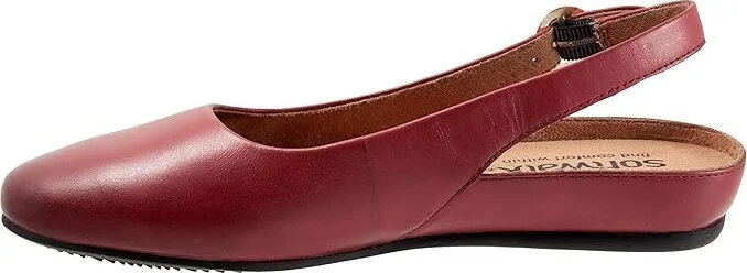 SoftWalk Sandy Women's Shoes Dark Red : 6.5 WW (EE), Leather - Image 6