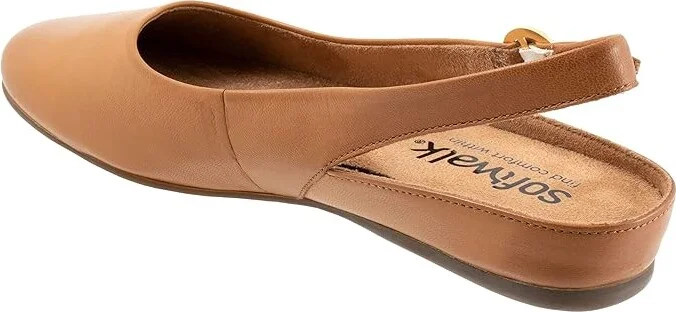 SoftWalk Sandy Women's Shoes Luggage : 10.5 M (B), Leather - Image 4