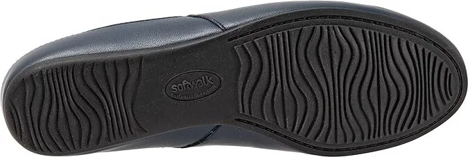 SoftWalk Sandy Women's Shoes Navy : 7 N (AA), Leather - Image 3