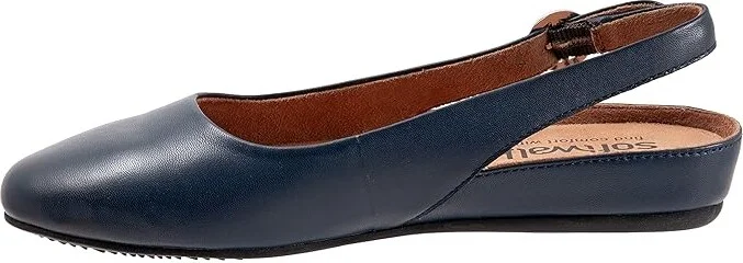 SoftWalk Sandy Women's Shoes Navy : 7 N (AA), Leather - Image 6
