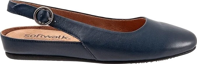 SoftWalk Sandy Women's Shoes Navy : 7 N (AA), Leather - Image 7