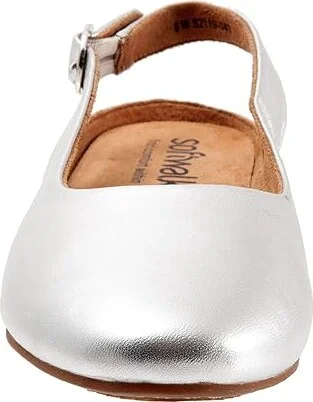 SoftWalk Sandy Women's Shoes Silver Metallic : 6.5 WW (EE), Leather - Image 5