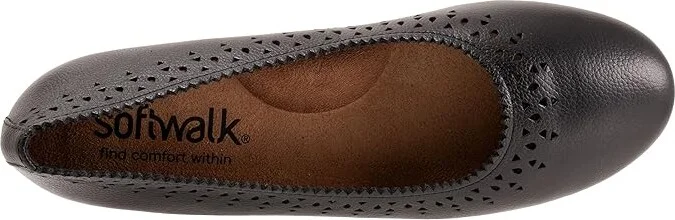 SoftWalk Selma Women's Shoes Black Tumbled : 10 M (B), Leather - Image 2