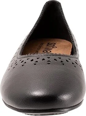 SoftWalk Selma Women's Shoes Black Tumbled : 10 M (B), Leather - Image 5
