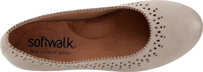 SoftWalk Selma Women's Shoes Grey Nubuck : 5 M (B), Leather - Image 2