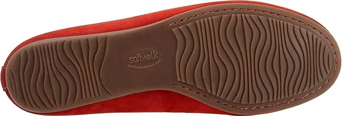 SoftWalk Selma Women's Shoes Red Nubuck : 6.5 M (B), Leather - Image 3