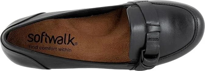SoftWalk Serra Women's Flat Shoes Black : 10 M (B), Synthetic/Textile - Image 2