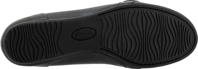 SoftWalk Serra Women's Flat Shoes Black : 10 M (B), Synthetic/Textile - Image 3