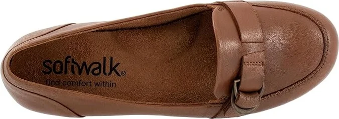 SoftWalk Serra Women's Flat Shoes Luggage : 12 N (AA), Synthetic/Textile - Image 2
