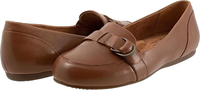 SoftWalk Serra Women's Flat Shoes Luggage : 12 N (AA), Synthetic/Textile