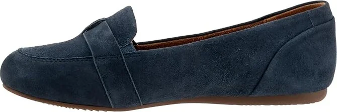 SoftWalk Serra Women's Flat Shoes Navy Suede : 11 M (B), Synthetic/Textile - Image 4
