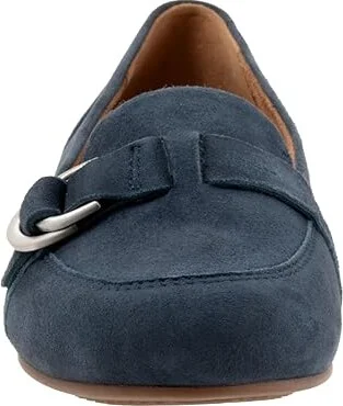 SoftWalk Serra Women's Flat Shoes Navy Suede : 11 M (B), Synthetic/Textile - Image 5