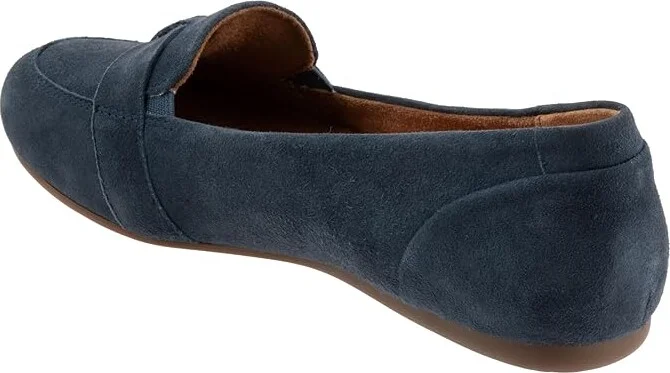 SoftWalk Serra Women's Flat Shoes Navy Suede : 11 M (B), Synthetic/Textile - Image 7