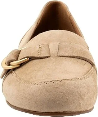 SoftWalk Serra Women's Flat Shoes Oatmilk Suede : 10 M (B), Synthetic/Textile - Image 4