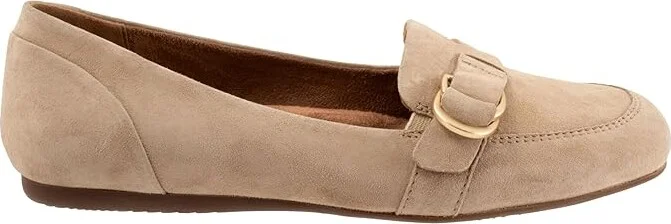 SoftWalk Serra Women's Flat Shoes Oatmilk Suede : 10 M (B), Synthetic/Textile - Image 6