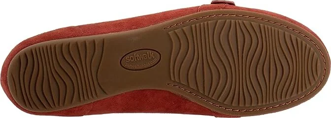 SoftWalk Serra Women's Flat Shoes Rust Suede : 7.5 W (D), Synthetic/Textile - Image 3