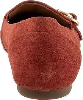 SoftWalk Serra Women's Flat Shoes Rust Suede : 7.5 W (D), Synthetic/Textile - Image 4