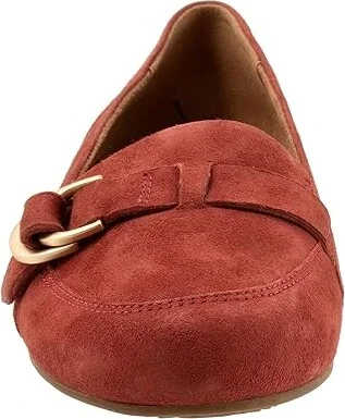 SoftWalk Serra Women's Flat Shoes Rust Suede : 7.5 W (D), Synthetic/Textile - Image 5