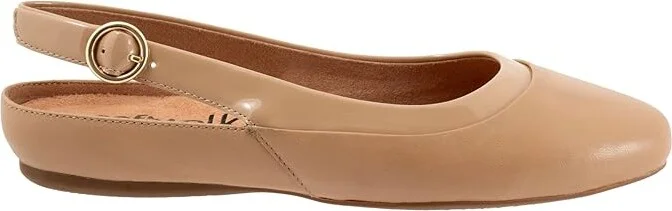 SoftWalk Sheffield Women's Flat Shoes Beige : 9.5 N (A), Leather/Polyester/Rubber - Image 7