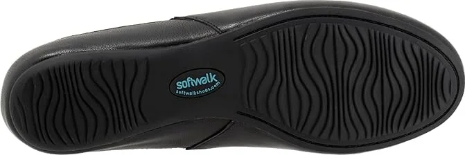 SoftWalk Sheffield Women's Flat Shoes Black : 8 M (B), Leather/Polyester/Rubber - Image 3