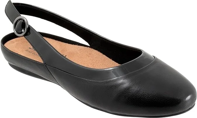 SoftWalk Sheffield Women's Flat Shoes Black : 8 M (B), Leather/Polyester/Rubber - Image 5