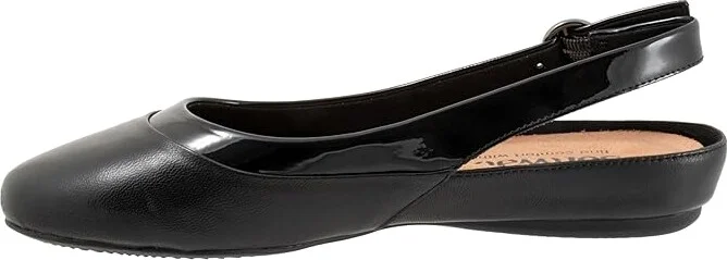 SoftWalk Sheffield Women's Flat Shoes Black : 8 M (B), Leather/Polyester/Rubber - Image 6