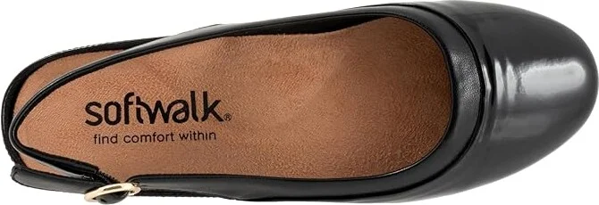 SoftWalk Sheffield Women's Flat Shoes Black Patent : 8 N (A), Leather/Polyester/Rubber - Image 2