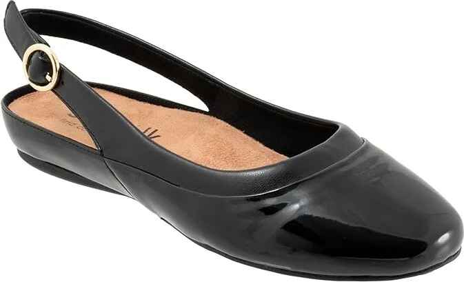 SoftWalk Sheffield Women's Flat Shoes Black Patent : 8 N (A), Leather/Polyester/Rubber - Image 5