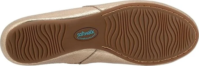 SoftWalk Sheffield Women's Flat Shoes Bronze : 9 M (B), Leather/Polyester/Rubber - Image 3