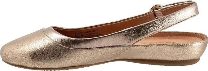 SoftWalk Sheffield Women's Flat Shoes Bronze : 9 M (B), Leather/Polyester/Rubber - Image 4