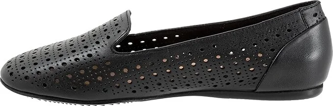 SoftWalk Shelby Perf Women's Flat Shoes Black : 7 W (D), Leather - Image 5