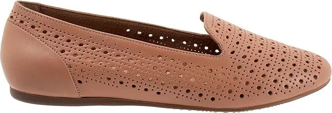 SoftWalk Shelby Perf Women's Flat Shoes Blush : 7 M (B), Leather - Image 7