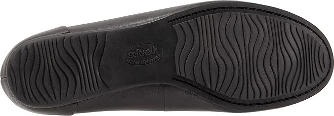 SoftWalk Shelby Women's Flat Shoes Black : 7.5 N (AA), Leather - Image 3