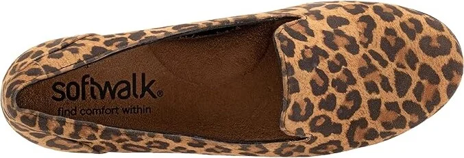 SoftWalk Shelby Women's Flat Shoes Tan Cheetah : 11 M (B), Leather - Image 2