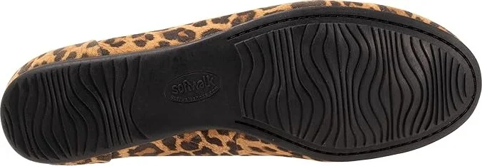SoftWalk Shelby Women's Flat Shoes Tan Cheetah : 11 M (B), Leather - Image 3