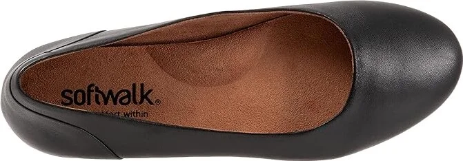 SoftWalk Shiraz Women's Shoes Black Leather : 6 W (D), Leather/Nappa - Image 2
