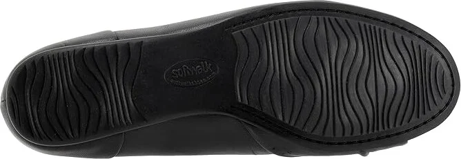 SoftWalk Sofia Women's Flat Shoes Black : 6.5 N (AA), Leather - Image 3