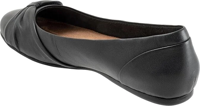 SoftWalk Sofia Women's Flat Shoes Black : 6.5 N (AA), Leather - Image 4