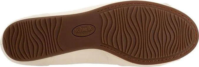 SoftWalk Sofia Women's Flat Shoes Ivory : 11 N (AA), Leather - Image 3