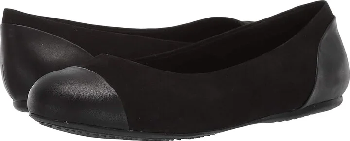 SoftWalk Sonoma Cap Toe Women's Flat Shoes Black : 7 M (B), Leather