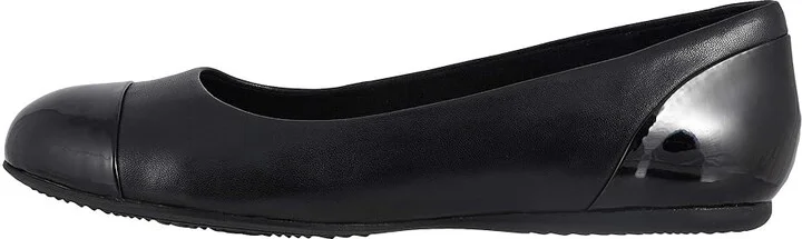 SoftWalk Sonoma Cap Toe Women's Flat Shoes Black Soft Napa/Patent : 7 N (AA), Leather - Image 7