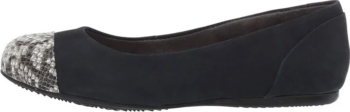 SoftWalk Sonoma Cap Toe Women's Flat Shoes Navy : 10 N (AA), Leather - Image 7