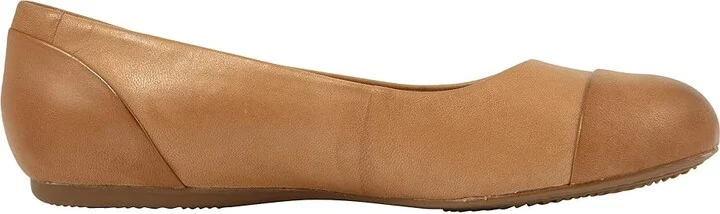 SoftWalk Sonoma Cap Toe Women's Flat Shoes Tan/Luggage : 7.5 N (AA), Leather - Image 8