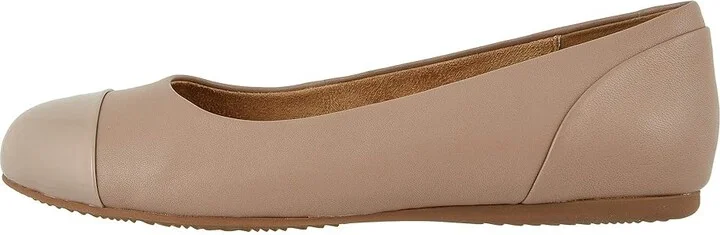 SoftWalk Sonoma Cap Toe Women's Flat Shoes Taupe : 7 N (AA), Leather - Image 7