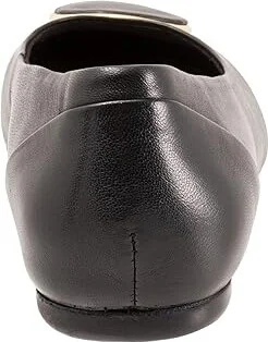 SoftWalk Sonoma Halo Women's Flat Shoes Black : 6.5 WW (EE), Microfiber - Image 4