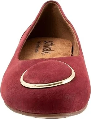 SoftWalk Sonoma Halo Women's Flat Shoes Dark Cherry Nubuck : 5.5 M (B) - Image 5