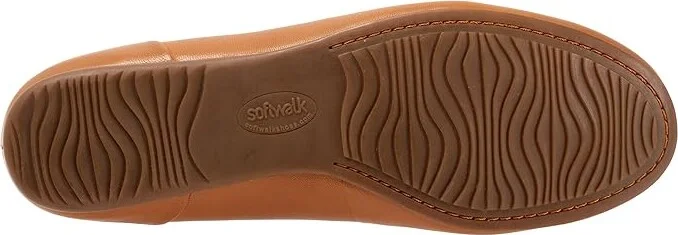 SoftWalk Sonoma Halo Women's Flat Shoes Tan : 9 M (B), Microfiber - Image 3
